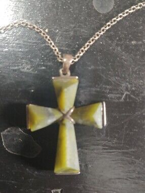 Swobodia Olive Cross Pendant Necklace - Women Jewelry With 925 Silver Chain 18"
